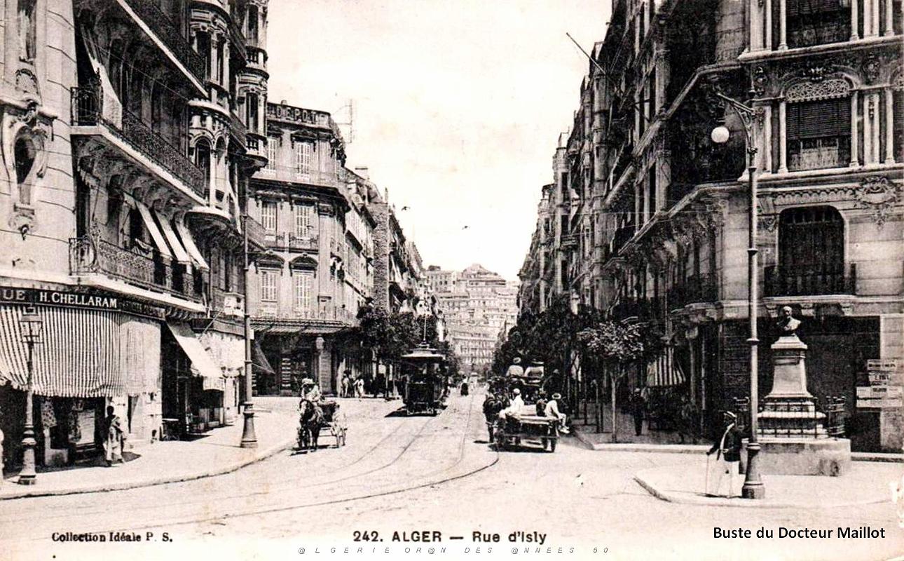 Alger - Rue d'Isly - Buste du Docteur Maillot.jpg